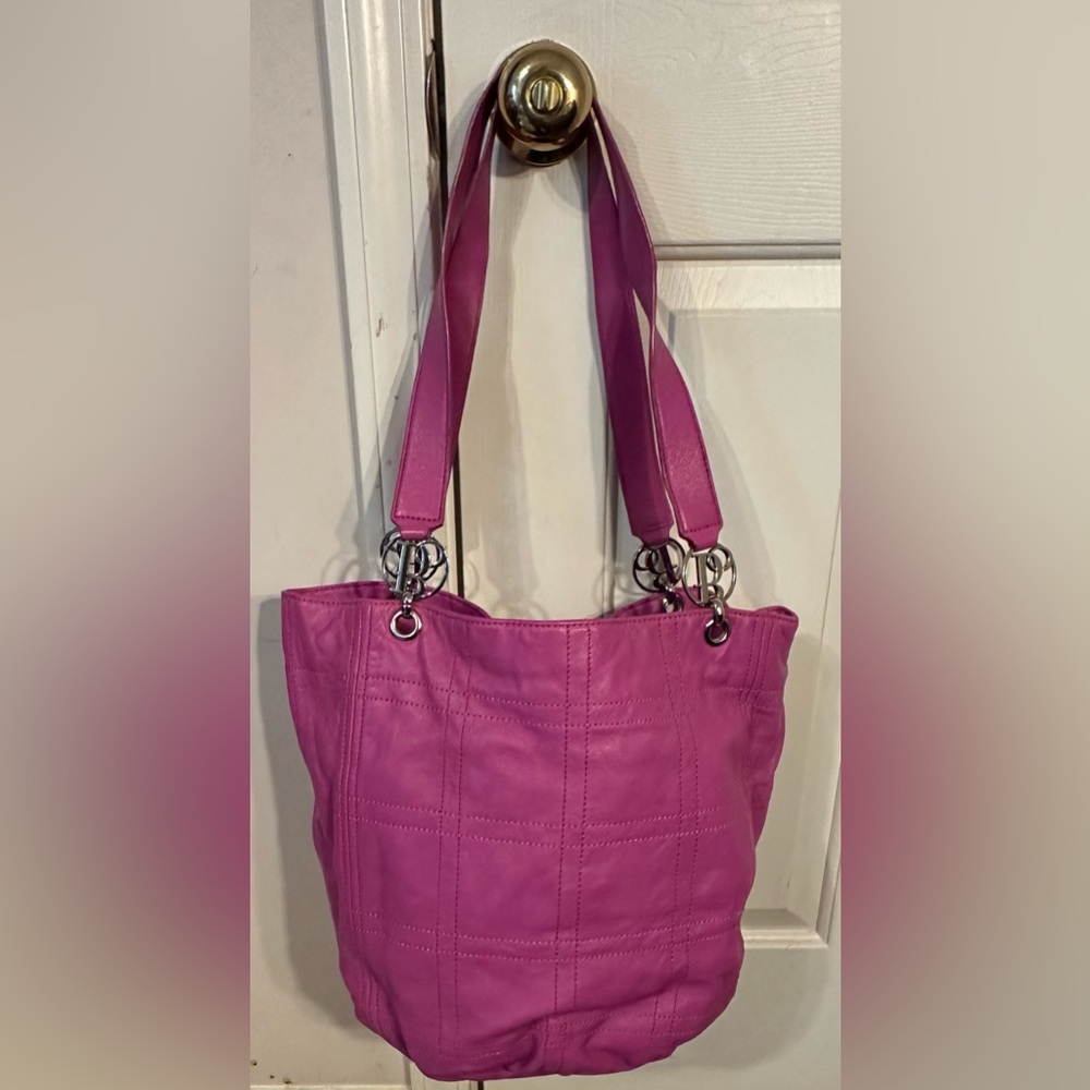 NEW Bolzano Drawstring Bucket Bag - Fuschia